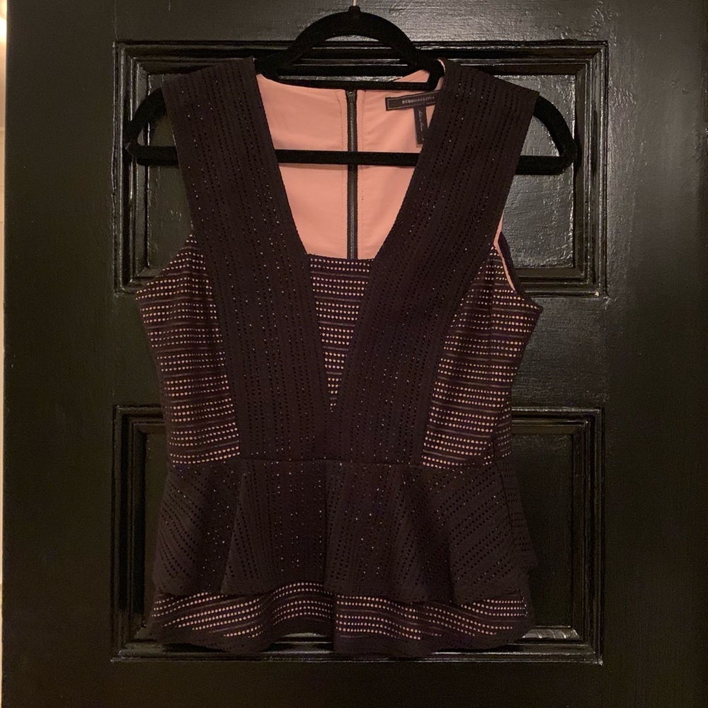 BCBGMaxAzria Peplum Top
